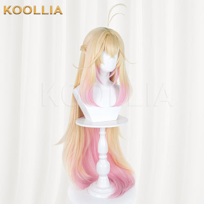 Wonderful Precure Moriya Ruruka Blonde Pink Gradient Basic Wig