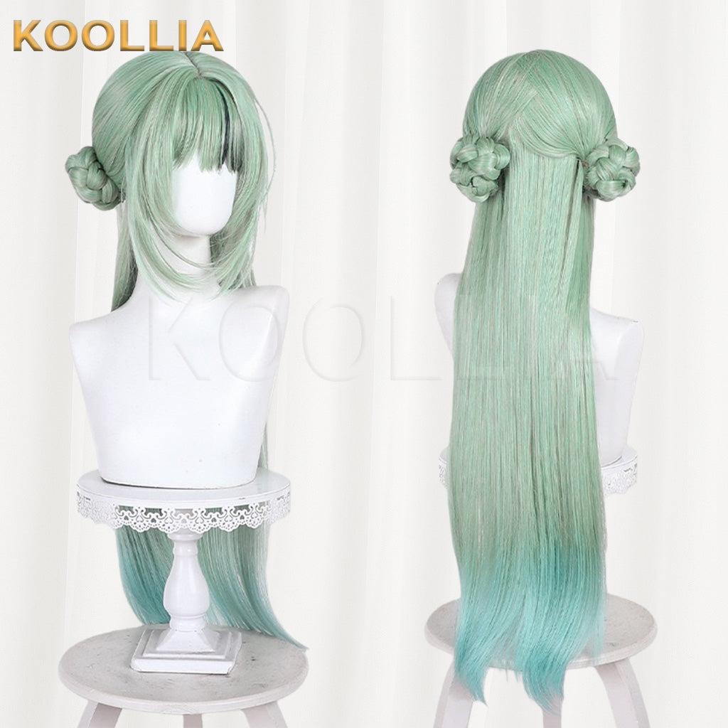 Arknights Sui Thirteen Green Gradient Basic Wig
