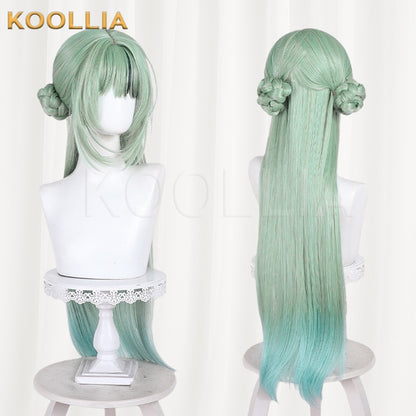 Arknights Sui Thirteen Green Gradient Basic Wig