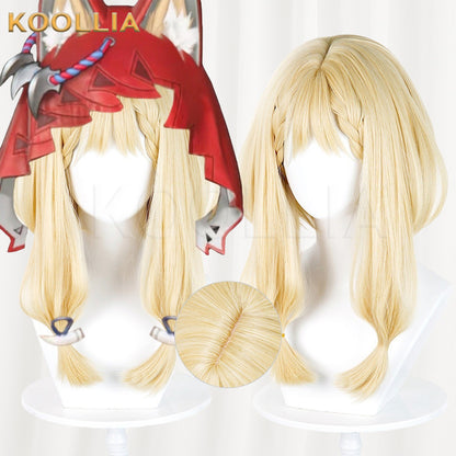 Arknights Endfield Rosie Light Blonde Medium Long Twin Tails Basic Wig