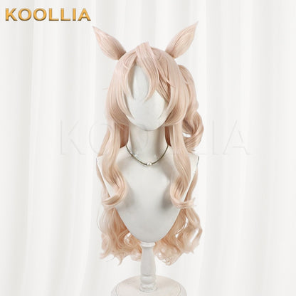 Umamusume Pretty Derby Victoire Pisa Light Golden Long Hair Basic Wig