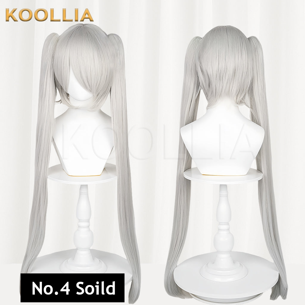 All-purpose Wig Hatsune Miku Twintails With Tiger Mouth Clip