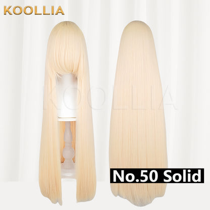 Thickened High-Density 100cm All-Purpose Long Straight Wig（Around 600g）