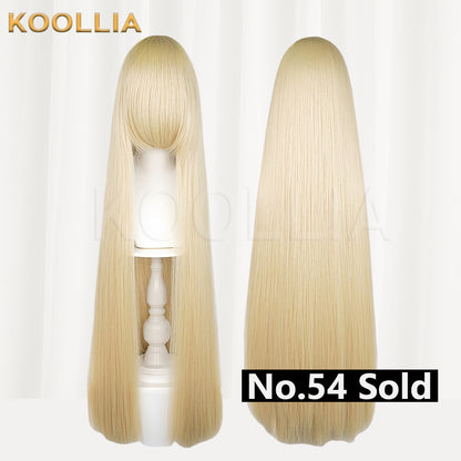 Thickened High-Density 100cm All-Purpose Long Straight Wig（Around 600g）