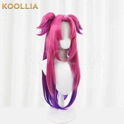 League of Legends & Heartsteel Lillia Pink Purple Gradient Extra-Long Basic Wig