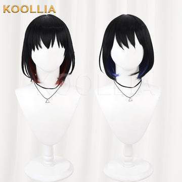 Eternal Return Debi Marlene Black Two-Tone Basic Wig Multi-angle Display by koollia