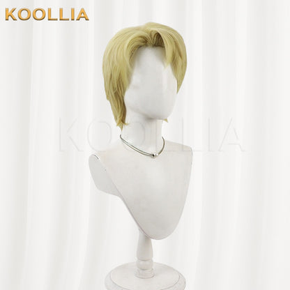 Mobile Suit Gundam SEED Mu La Flaga Golden Short Hair Basic Wig