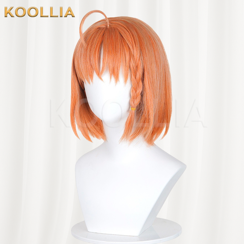 LoveLive Sunshine Chika Takami Warm Orange Bob Basic Wig