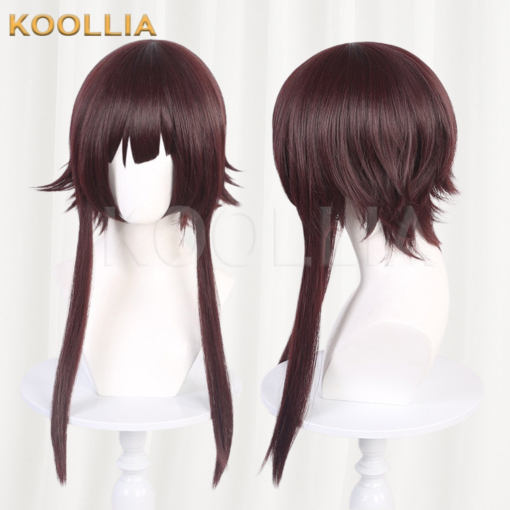 KonoSuba Megumin Dark Reddish Brown Basic Wig