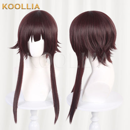 KonoSuba Megumin Dark Reddish Brown Basic Wig