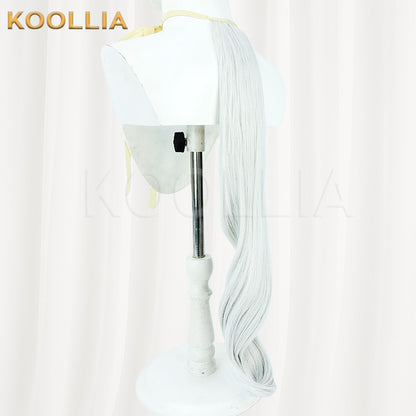 Umamusume: Pretty Derby Gold Ship Long Silver Gray Hair with Ears Basic Wig