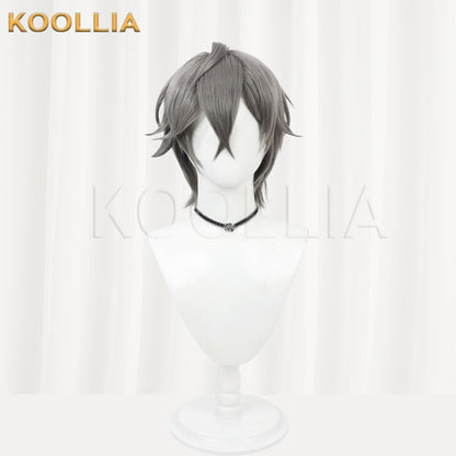 Zenless Zone Zero Protagonist Zhe Dark Gray Textured Spiky Short Basic Wig