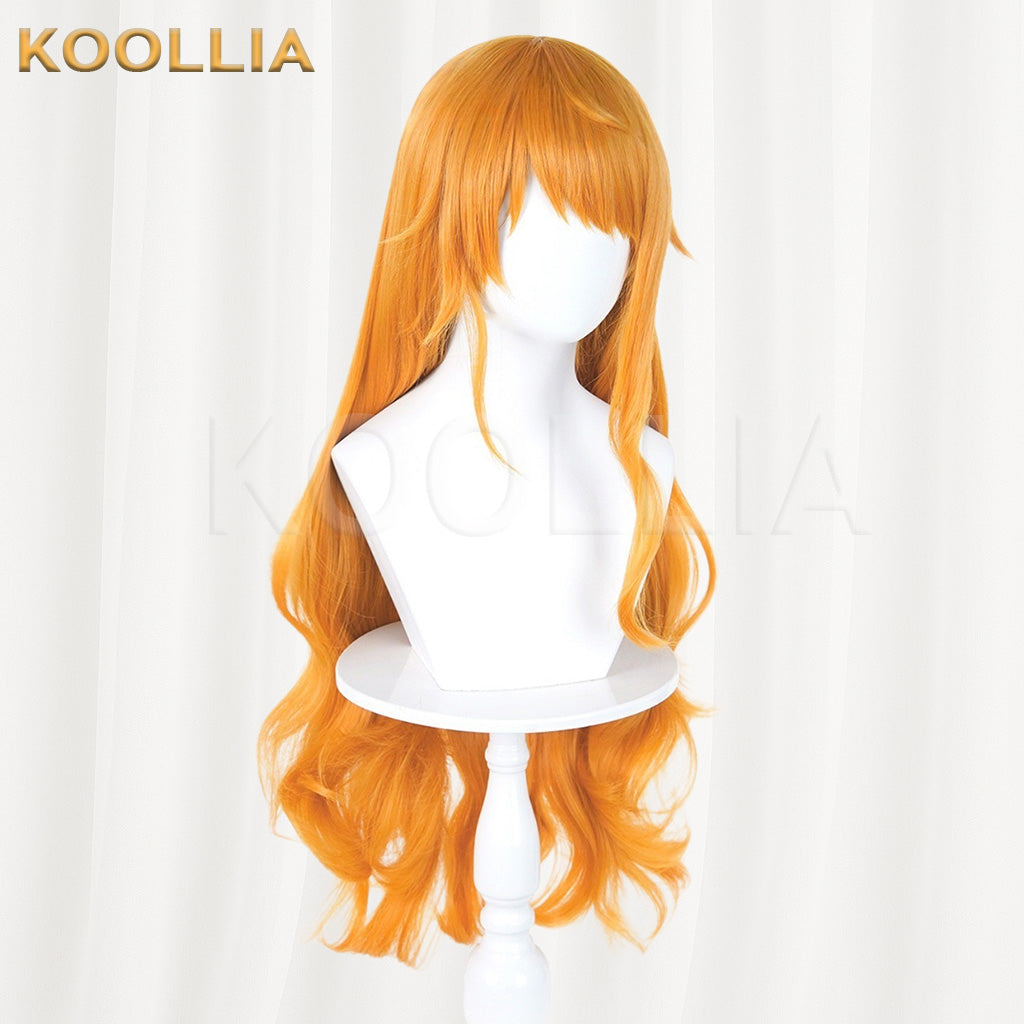 One Piece Nami Orange Yellow Basic Wig