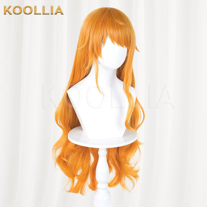 One Piece Nami Orange Yellow Basic Wig
