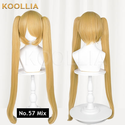 All-purpose Wig Hatsune Miku Twintails With Tiger Mouth Clip