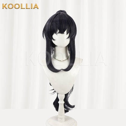 Blue Archive Kozeki Ui Black Long Ponytail Basic Wig