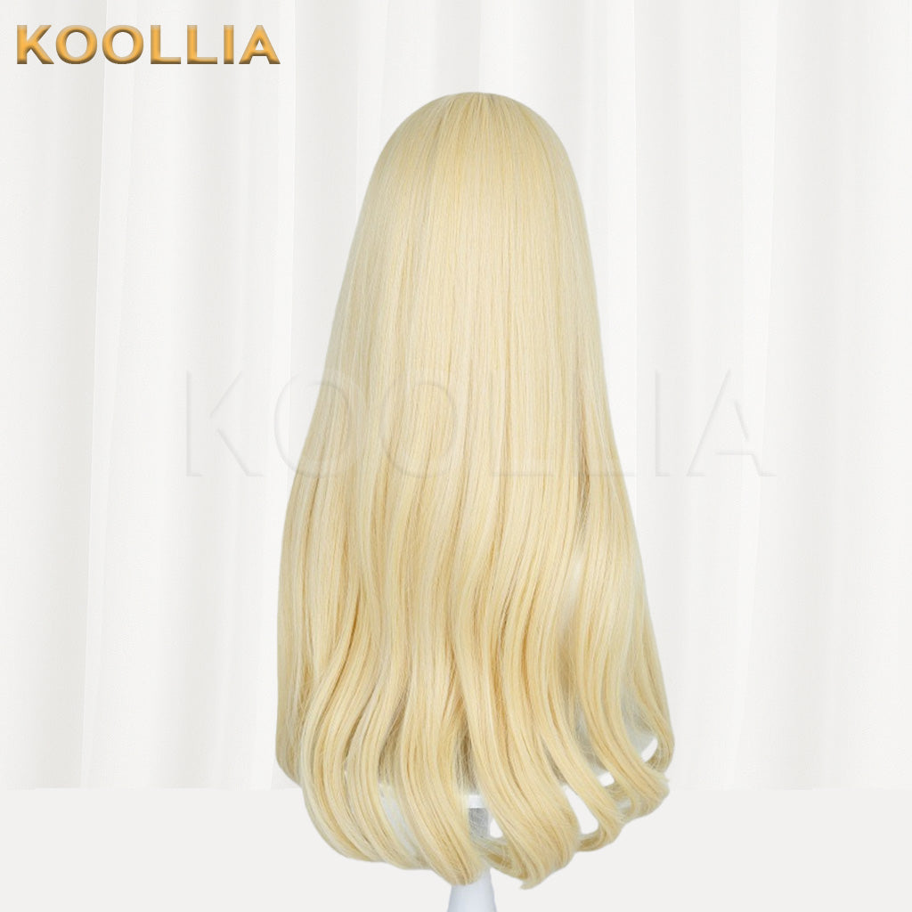 Aikatsu! Hoshimiya Ichigo Golden Blonde Long Wavy Basic Wig