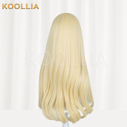 Aikatsu! Hoshimiya Ichigo Golden Blonde Long Wavy Basic Wig
