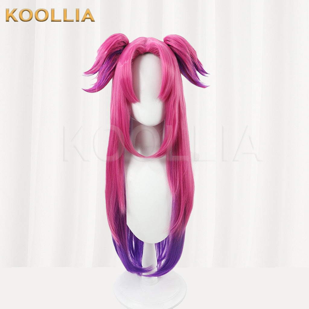 League of Legends & Heartsteel Lillia Pink Purple Gradient Extra-Long Basic Wig