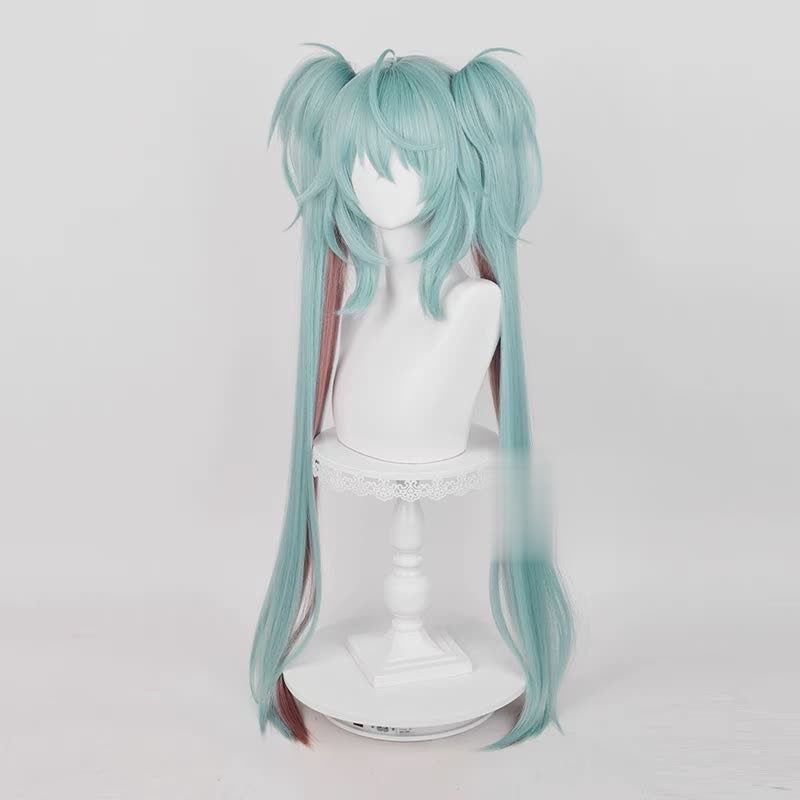 Miku Wig Raccoon Baby Long Green Hair Basic Wig