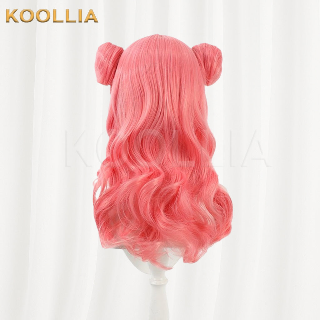 You and I Are Polar Opposites Miyu Suzuki Pink Medium Long Double Bun Basic Wig