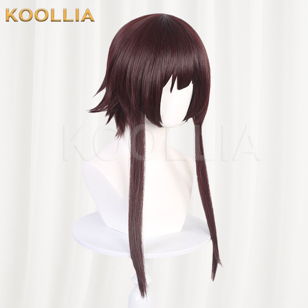 KonoSuba Megumin Dark Reddish Brown Basic Wig