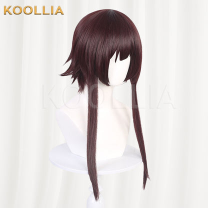 KonoSuba Megumin Dark Reddish Brown Basic Wig