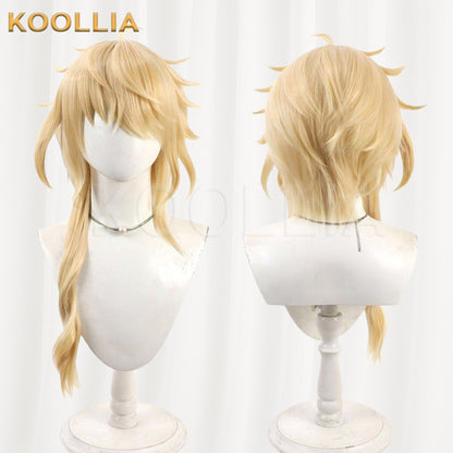 Touken Ranbu Ichimonji Norimune Golden Yellow Medium Short Basic Wig