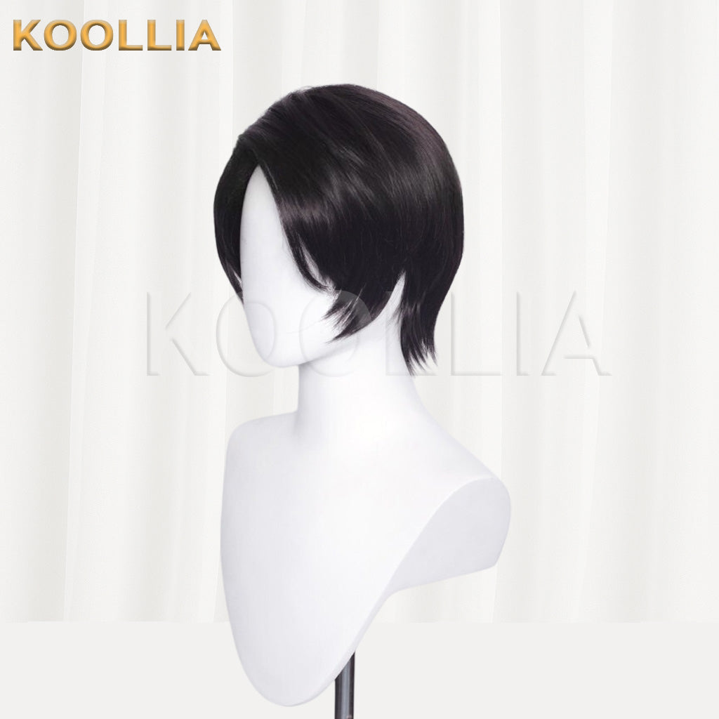 Jujutsu Kaisen Yuta Okkotsu Jet Black 3:7 Parted Short Basic Wig