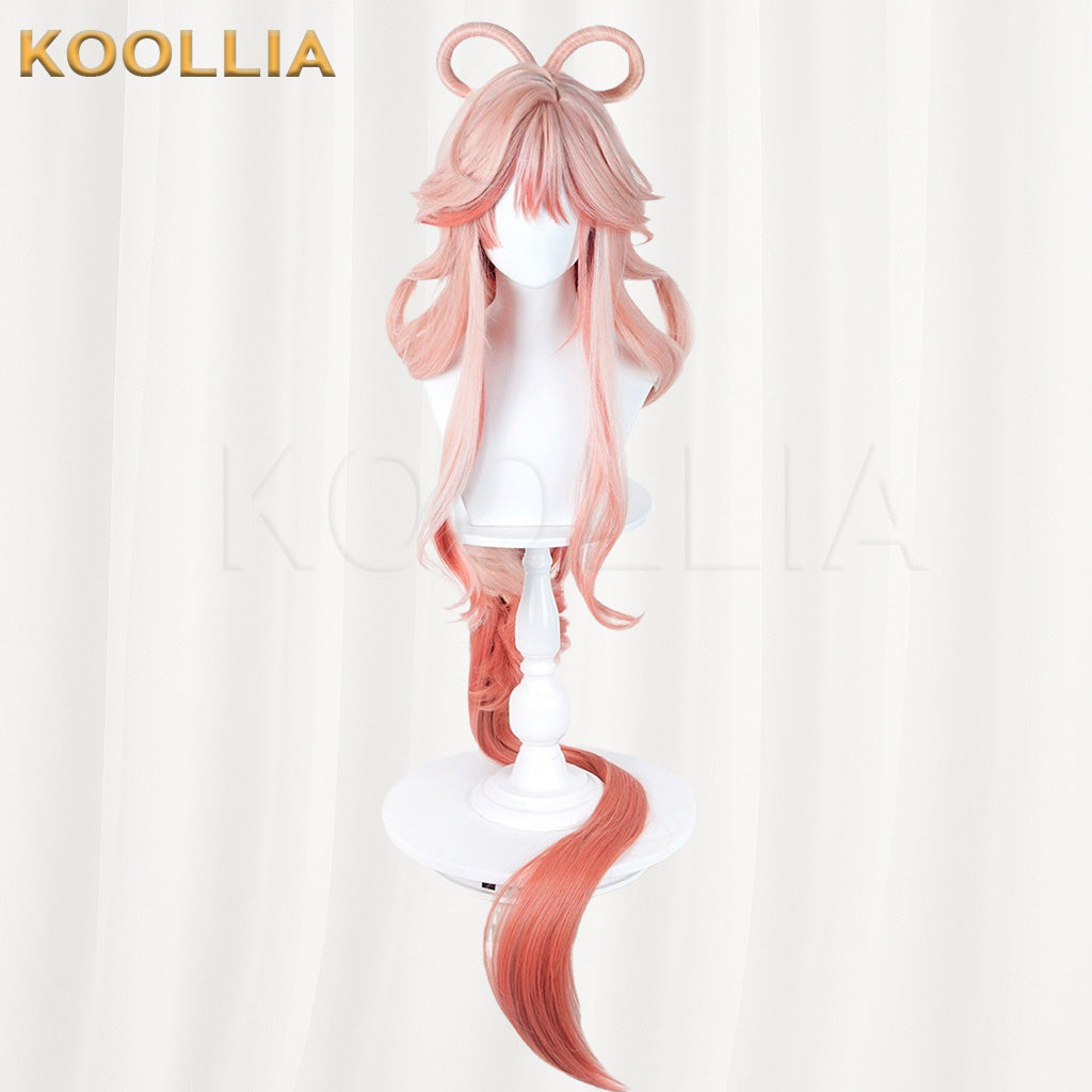 Arknights Asuka Haruka Pink‑Orange Gradient Basic Wig