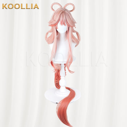 Arknights Asuka Haruka Pink‑Orange Gradient Basic Wig