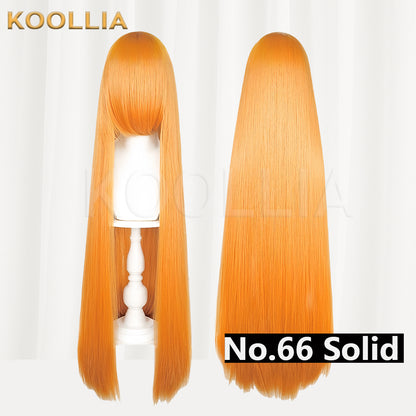 Thickened High-Density 100cm All-Purpose Long Straight Wig（Around 600g）