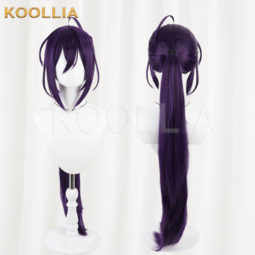 Ensemble Stars!! 2 Ayase Mayoi Deep Purple Basic Wig Multi-angle Display by koollia