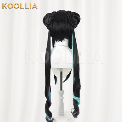 NIKKE: Goddess of Victory Siren Black Blue Basic Wig