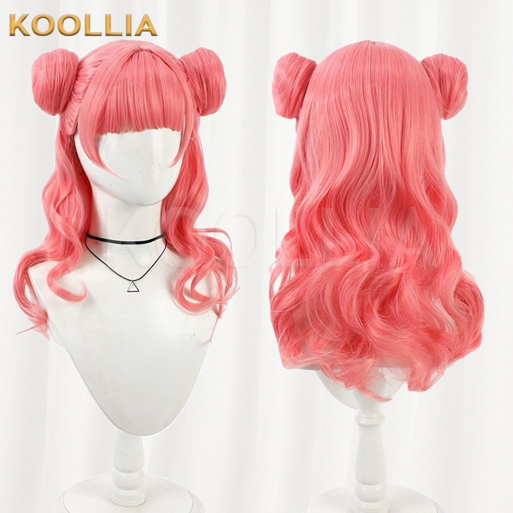 The Guy She Was Interested in Wasn't a Guy at All Suzuki Miyu Pink Long Hair Basic Wig