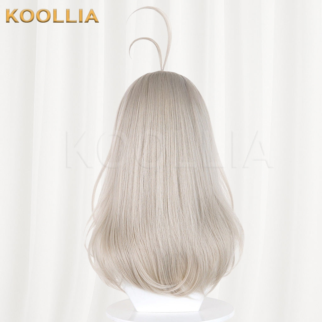 Wonderful Precure Mori Aruruka Light Flaxen Grey Basic Wig