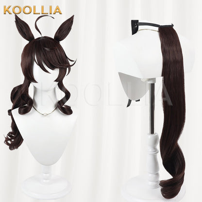 Uma Musume Pretty Derby Daring Tact Dark Brown Basic Wig