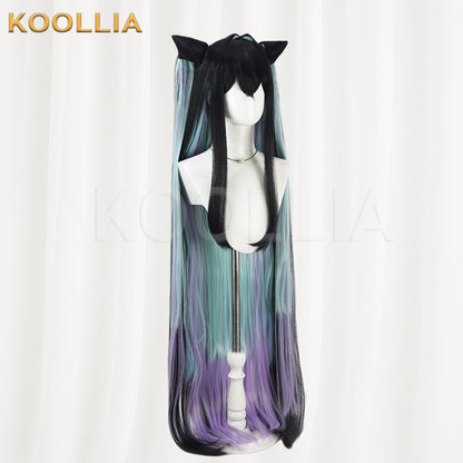 NIKKE Little Mermaid Black Gradient Double Ponytail Basic Wig
