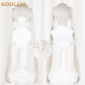 Yosuga no Sora Kasugano Sora Silver White Double Ponytail Basic Wig Multi-angle Display by koollia