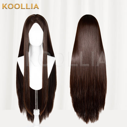 All-purpose 100cm Middle Part Long Straight Multi-color Universal Cosplay Styling Practice Basic Wig