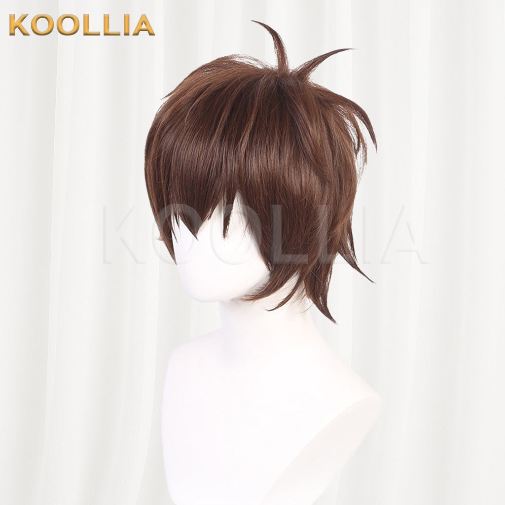 KonoSuba Satou Kazuma Warm Brown Basic Wig