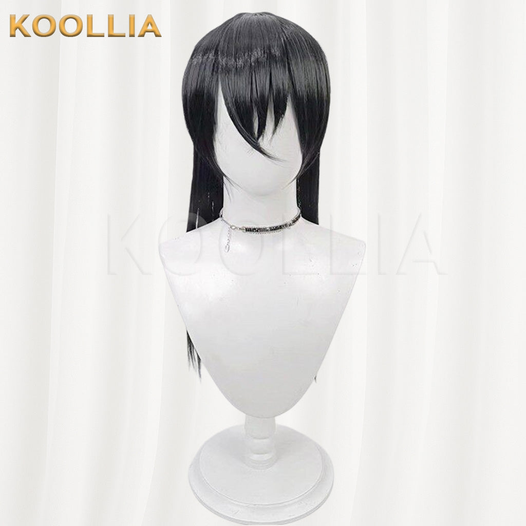 Touken Ranbu Magoroku Kanemoto Pure Black Long Straight Basic Wig