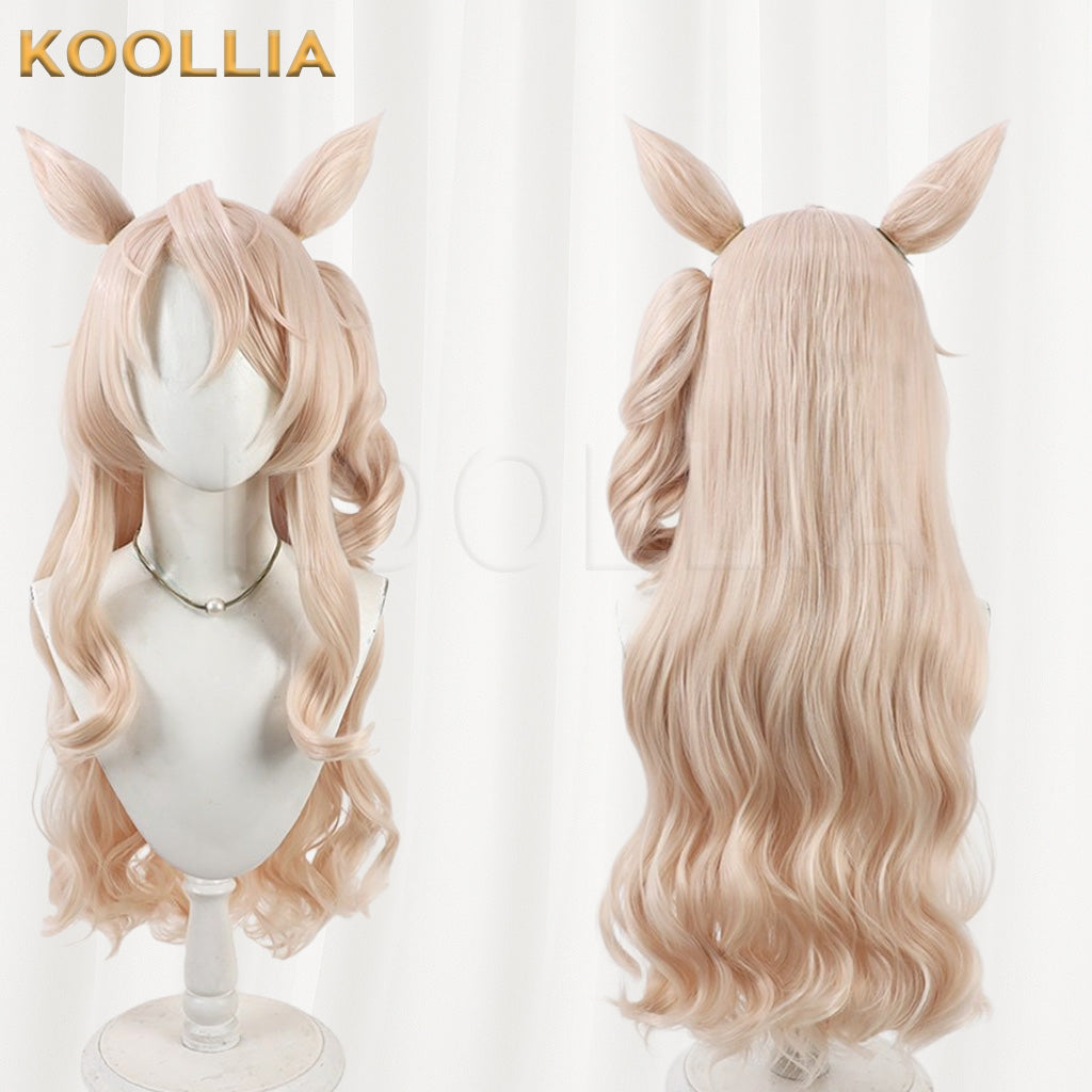 Umamusume Pretty Derby Victoire Pisa Light Golden Long Hair Basic Wig