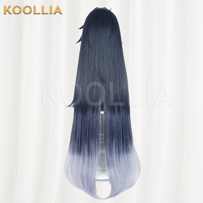 Honkai: Star Rail Blade Black Blue Gradient Basic Wig