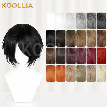 All-purpose 30cm High Temperature Basic Wig(Fluffed-Top) - KOOLLIA