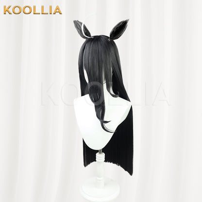 Uma Musume Pretty Derby Manhattan Cafe 100cm Extra Long Black Basic Wig