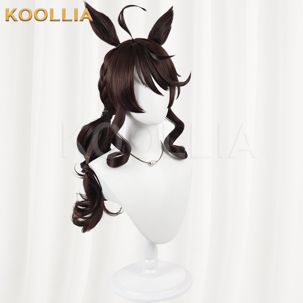 Uma Musume Pretty Derby Daring Tact Dark Brown Basic Wig