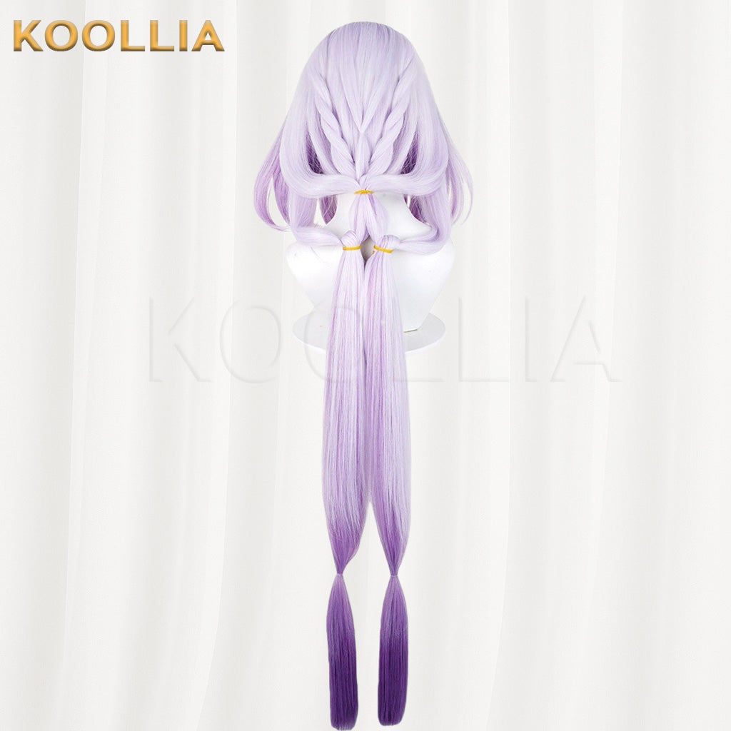Honkai: Star Rail Castorice  White‑Purple Gradient Basic Wig