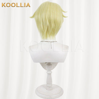 Which Side of Tama-kun Is It Now? Natsuki Ishiba Light Gold Basic Wig