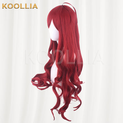 Mushoku Tensei Eris Boreas Greyrat Wine Red Long Wavy Cosplay Basic Wig
